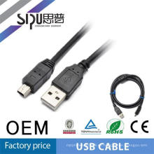 SIPU 1.5m chaqueta pvc macho a mini dv al cable USB negro